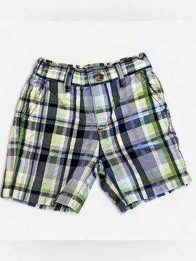Janie and Jack Boys Plaid Shorts